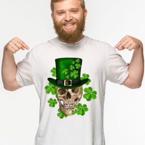 Sugar Skull Saint Patricks Day of Dead T Shirt 2 3