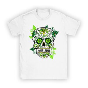 Sugar Skull Saint Patricks Day of Dead T-Shirt