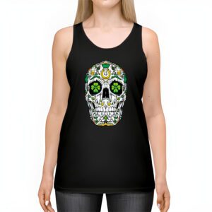 Sugar Skull Saint Patricks Day of Dead Tank Top 2 1