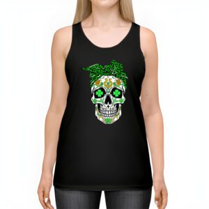 Sugar Skull Saint Patricks Day of Dead Tank Top 2 2