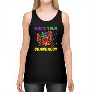 Whos Your Crawdaddy Crawfish Jester Beads Funny Mardi Gras Tank Top 2