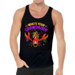 Whos Your Crawdaddy Crawfish Jester Beads Funny Mardi Gras Tank Top 3 1