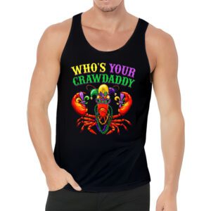 Whos Your Crawdaddy Crawfish Jester Beads Funny Mardi Gras Tank Top 3 2