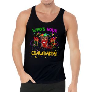 Whos Your Crawdaddy Crawfish Jester Beads Funny Mardi Gras Tank Top 3 3