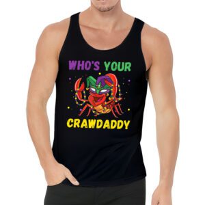 Whos Your Crawdaddy Crawfish Jester Beads Funny Mardi Gras Tank Top 3