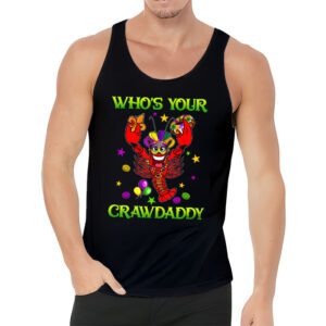 Whos Your Crawdaddy Crawfish Jester Beads Funny Mardi Gras Tank Top 3 5