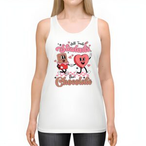 Will Trade Students For Chocolate Teacher Valentines Women Tank Top 2 4