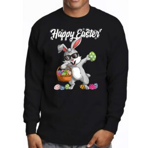 Bunny Pastel Spring Hunt Eggs Rabbit Happy Easter Day Outfit Longsleeve Tee 3