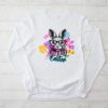 Bunny Pastel Spring Hunt Eggs Rabbit Happy Easter Day Outfit Longsleeve Tee