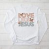 Christian Love Like Jesus Easter Day Womens Girls Kids Longsleeve Tee