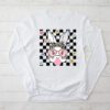 Cute Bunny Rabbit Face Groovy Glasses Girl Happy Easter Day Longsleeve Tee