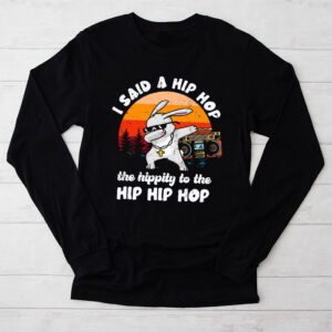 Cute Easter Bunny Shirt I Said A Hip Hop Funny Kids Boys Longsleeve Tee 2 3