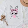 Easter Bunny Shirt Girl Ladies Kids Easter Easter Gift Longsleeve Tee