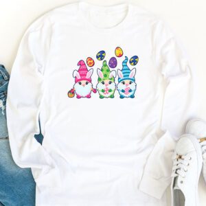 Easter Bunny Spring Gnome Easter Egg Hunting And Basket Gift Longsleeve Tee 1 9