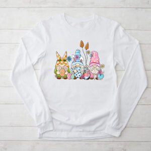 Easter Bunny Spring Gnome Easter Egg Hunting And Basket Gift Longsleeve Tee