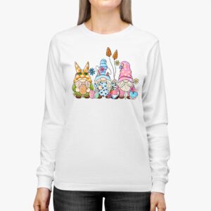 Easter Bunny Spring Gnome Easter Egg Hunting And Basket Gift Longsleeve Tee 2 8