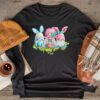 Easter Bunny Spring Gnome Easter Egg Hunting And Basket Gift Longsleeve Tee