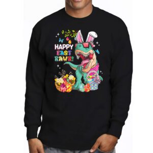 Easter Day Dinosaur Funny Happy Eastrawr T Rex Easter Longsleeve Tee 3 3