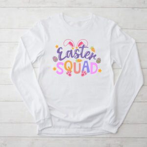 Easter Squad Family Matching Easter Day Bunny Egg Hunt Group Longsleeve Tee