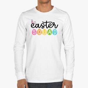 Easter Squad Family Matching Easter Day Bunny Egg Hunt Group Longsleeve Tee 3 1