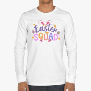 Easter Squad Family Matching Easter Day Bunny Egg Hunt Group Longsleeve Tee 3 12