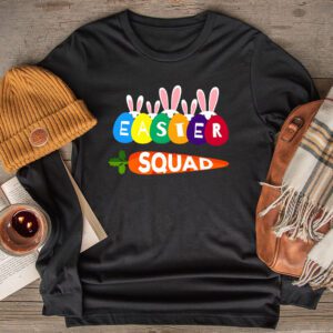 Easter Squad Family Matching Easter Day Bunny Egg Hunt Group Longsleeve Tee