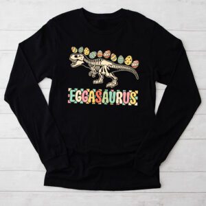 Eggasaurus Easter Stegosaurus Dinosaur Boys Kids Toddler Longsleeve Tee 2