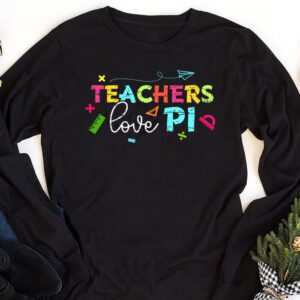 Funny Pi Day Math Teacher Shirt 3.14 Pi Symbol Nerds Women Longsleeve Tee 1 2