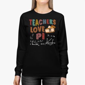 Funny Pi Day Math Teacher Shirt 3.14 Pi Symbol Nerds Women Longsleeve Tee 2