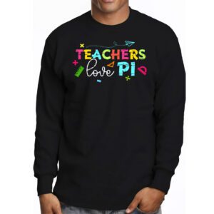 Funny Pi Day Math Teacher Shirt 3.14 Pi Symbol Nerds Women Longsleeve Tee 3 2