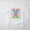 Groovy Happy Easter Day Colorful Egg Hunting Cute Bunny Girl Womens Longsleeve Tee