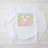 Groovy Happy Easter Day Colorful Egg Hunting Cute Bunny Girl Womens Longsleeve Tee