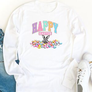 Cute Colorful Egg Hunting Women Boys Girls Longsleeve Tee