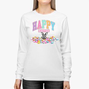 Happy Easter Day Cute Colorful Egg Hunting Women Boys Girls Longsleeve Tee 2