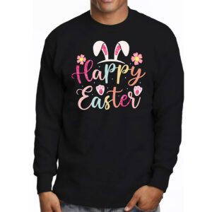 Happy Easter Day Cute Colorful Egg Hunting Women Boys Girls Longsleeve Tee 3 3