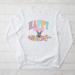 Happy Easter Day, Cute Colorful Egg Hunting Women Boys Girls Longsleeve Tee