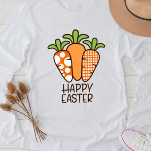 Happy Easter Sayings Egg Bunny Longsleeve Tee