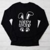 Happy Easter Sayings Egg Bunny Longsleeve Tee