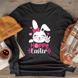 Happy Easter Sayings Egg Bunny Longsleeve Tee 2 4