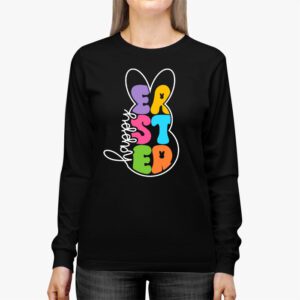 Happy Easter Sayings Egg Bunny Longsleeve Tee 3 6