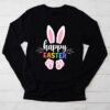 Happy Easter Sayings Egg Bunny Longsleeve Tee