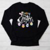 Happy Easter Sayings Egg Bunny Longsleeve Tee