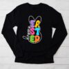 Happy Easter Sayings Egg Bunny Longsleeve Tee