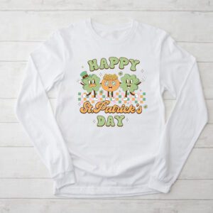 Happy St Patricks Day Shamrock Clover For Women Kids Longsleeve Tee