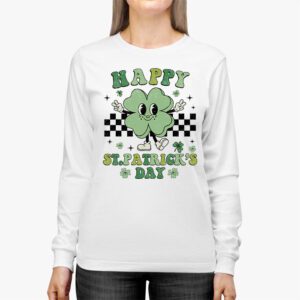 Happy St Patricks Day Shamrock Clover For Women Kids Longsleeve Tee 2 3