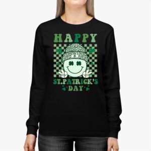 Happy St Patricks Day Shamrock Clover For Women Kids Longsleeve Tee 2