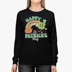 Happy St Patricks Day Shamrock Clover For Women Kids Longsleeve Tee 2 5