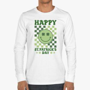 Happy St Patricks Day Shamrock Clover For Women Kids Longsleeve Tee 3 1