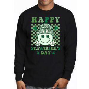 Happy St Patricks Day Shamrock Clover For Women Kids Longsleeve Tee 3