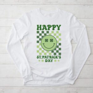 Happy St Patricks Day Shamrock Clover For Women Kids Longsleeve Tee